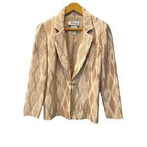 JOSEPH RIBKOFF Gold Dressy Office Night Out Jacket Blazer Size 6